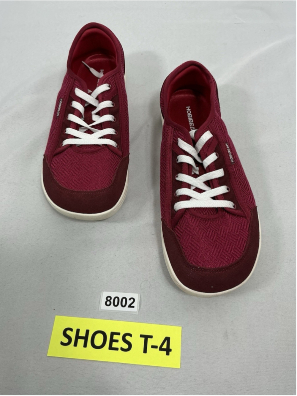 Adult Excellent Hobibear Wide Lace Up Fashion Sneakers W 14 M 12 Maroon
